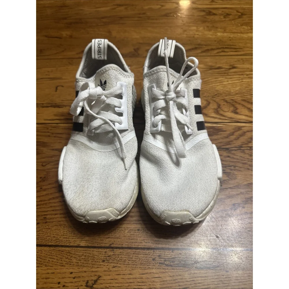 Mens Size 6.5 Adidas NMD R1 White Black Gradient Running Sneakers GX9299